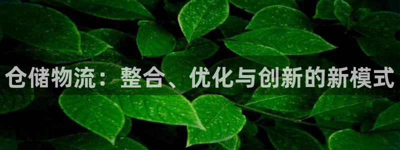 优游国际官网入口pc正版：仓储物流：